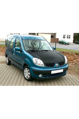 Renault Kangoo 2003 2007 Tam Kaput Koruyucu Suni Deri Maske Siyah 1 Adet