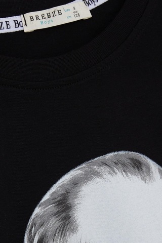 Breeze Girls & Boys Atatürk Baskılı Uzun Kollu Tişört 5-9 Yaş, Siyah-siyah Siyah