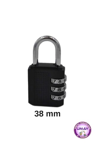 Şifreli Asma Kilit 38 Mm Dolap, Çekmece, Bavul Ve Çanta Kilidi Uz:5,5 Cm