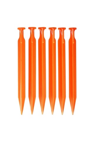 Abs Çadır Kazığı -23cm 6 Adet Turuncu