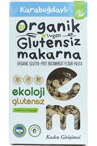 Organik Glutensiz Makarna Karabuğdaylı Burgu 200 Gr