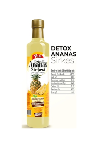 Detoks Ananas Sirkesi 500 Ml