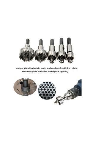 Yaozixia 5 Adet Yüksek Hızlı Çelik Delik Testeresi Kesici Alet Testere Dişli Hss Matkap Uçları Seti 16/18.5/20/25/30mm Elektrikli Delme Aletleri