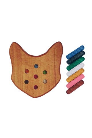 Çubuk Dizme Oyunu Ahşap Kedi