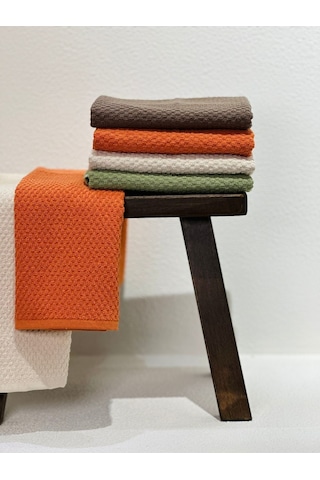 Plumehome 4 Lü Renkli El Havlusu Seti 30x50 Cm %100 Pamuk, Çeyizlik, Misafir, Mutfak, Hediyelik Çokrenkli