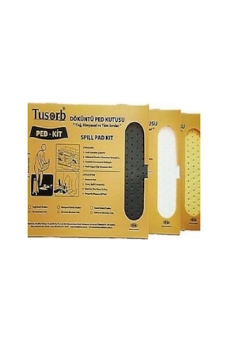 PED-KİT YAĞ VE KİMYASAL DÖKÜNTÜ TEMİZLEME PED 20'li ( renk: gri