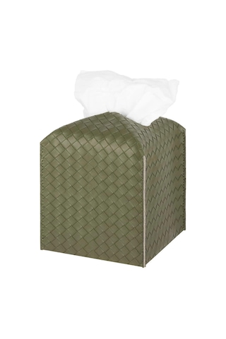 1 Paket Mendil Kutusu Kapağı Deri Mendil Tutucu Kare Yüz Mendili Kutusu