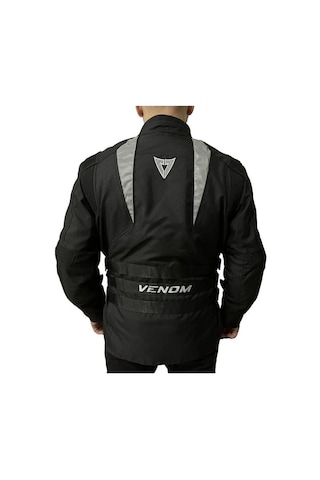 Venom Motosiklet Montu Tourex 4 Mevsim Ce Sertifikalı Long Touring Motorcu Mont Siyah