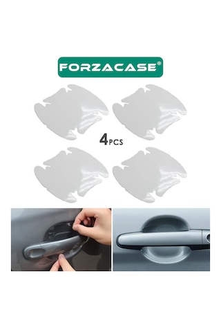 4 Adet Şeffaf Araba Kapı Kolu Çizik Koruyucu Film - Fc649