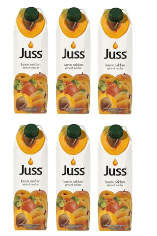 Juss Kayısı Nektarı 1 Lt X 6 Adet