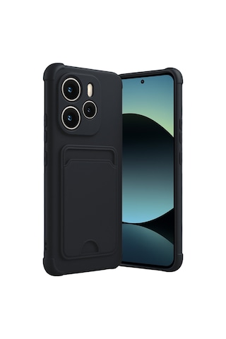Xiaomi Redmi Note 14 4g Uyumlu Kelvin Kartvizitli Silikon - Siyah