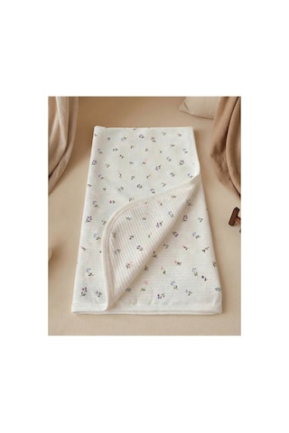 %100 Pamuk Bebek Battaniyesi 80x90 Mor