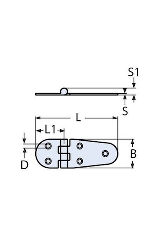 Kısa - Uzun Beyaz Plastik Menteşe