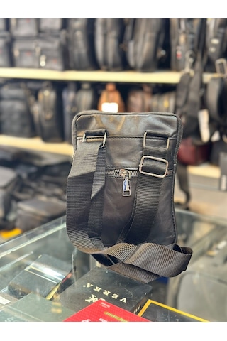 Trg Polo Siyah Deri Omuz Postacı Çantası Siyah