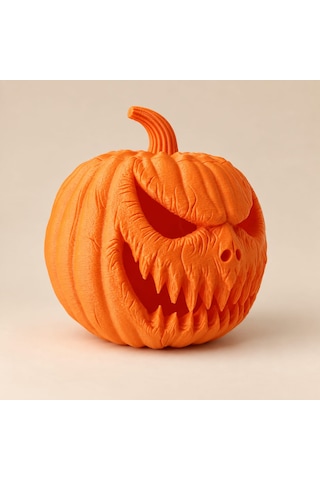 Balkabağı Feneri 16 Cm 3d Baskı Halloween Masa Dekoru Cadılar Bayramı 16cm