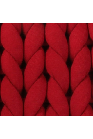Hmy1801 Chunky Örgü Yastık Kırmızı