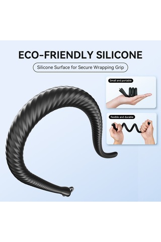 Maiyame Telesın P3-fm-01 Manyetik Esnek Telefon Tutucu: 16 Mıknatıslı, Serbest Bükülebilir, Kaymazsız Silikon, 1/4" Vidalama, 300g Yük Kapasitesi - Siyah