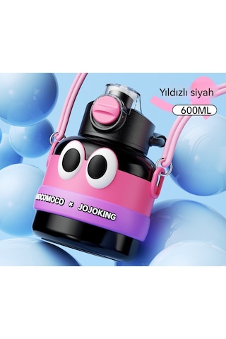 Termos Bardak 316 Paslanmaz Çelik Çocuk Büyük Göbek Su Isıtıcısı-siyah 1