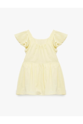 Koton Kloş Mini Sarı Kız Bebek Elbise 6smg80040aw Sarı