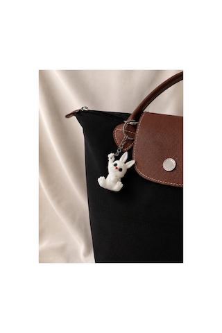Tarzını Seç Tarzınıseç 3d Cutie Bunny Anahtarlık Charm Beyaz