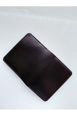 Luna Luster Hakiki Deri Çok Bölmeli Minimalist Kırmızı Siyah Kartlık & Cüzdan Drc64 Açık Taba