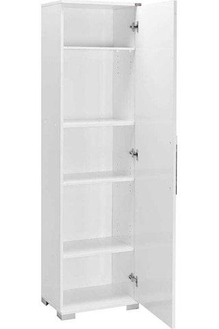 Dıamond 5 Bölmeli Kapaklı Dolap - Lake Beyaz