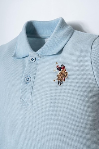 U.S. Polo Assn. Erkek Bebek 2 Li Şort T-şhirt Takım Mavi-2348 Mavi