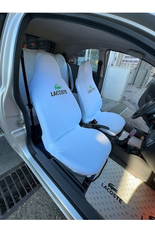 Üniversal Her Araca Uyumlu Lcs Beyaz Servis Kılıfı Ön Arka Takım