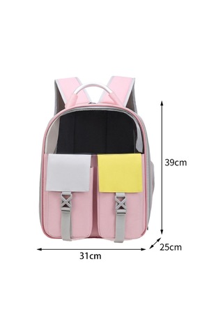 Evcil Hayvanlar Renkli Çift Omuz Çantası Kediler Ve Köpekler Kapsül Sırt Çantaları Taşıma Gezisi Model 6 Mavi