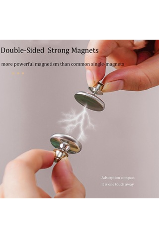 Geekyou 10 Adet Manyetik Perde Tutucuları - Işık Sızıntısını Engelle, Duşa Perdesini Sabitle Ve Güvenli Tut Gümüş