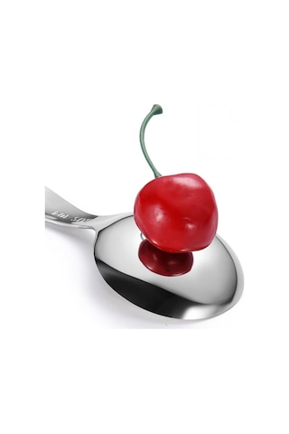 Jms Sevimli Paslanmaz Çelik Mutfak Kısa Saplı Şeker Tuz Baharat Kaşığı