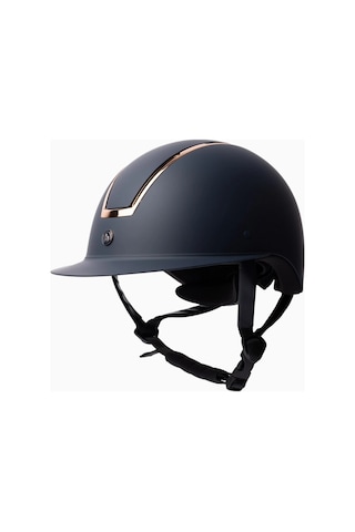 Horze Atmos Metallic Iı Binicilik Kaskı, Hafif, Şık & Sertifikalı Binici Ekipmanları Lacivert 55-57
