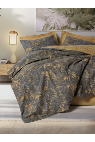 Cotton Box Dual Tek Kişilik Nevresim Takımı Yadawa Hardal