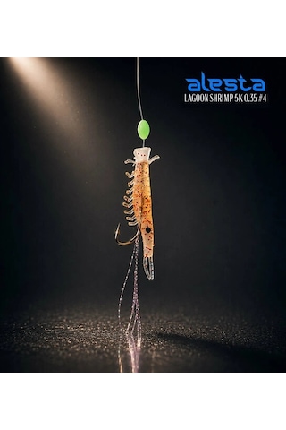 Alesta Lagoon Shrımp Rıg X0288 5 Köstek 0.35mm No:4 İğne Renk:honey