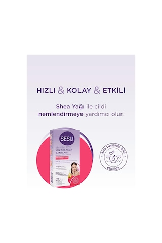 Yüz Sir Ağda Bantları Hassas Ciltler 20 Li