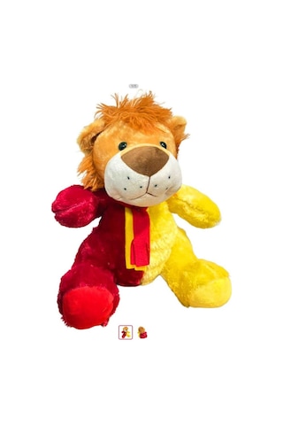 Kzl Pelüş Aslan Büyük 25 Cm Kırmızı - Sarı