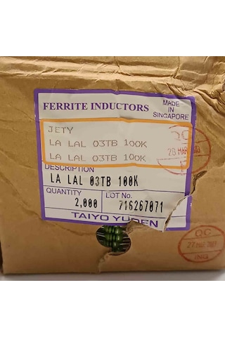 Lalal03tb 100k 10uh Direnç Tipi Bobin 143 Adet