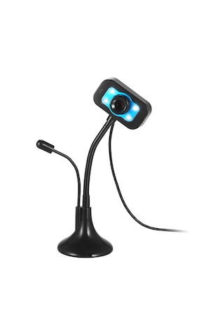 Skycity Usb Plug & Play 80mp Cmos Webcam İle Siyah, Gürültü Azaltıcı Mikrofon, Gece Görüşü, 360 Döner, Hd Video Konferans, Ders İçin Bilgisayar Kamerası