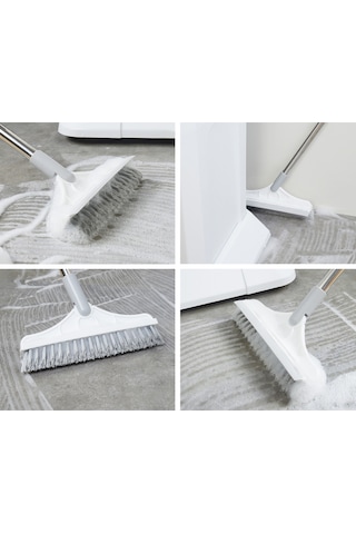 Moveevo "120 Derece Dönebilen Köşe Temizleme Fırçası Ve Pencere Kazıyıcı - Çok Amaçlı Ev Temizlik Aleti" Haki