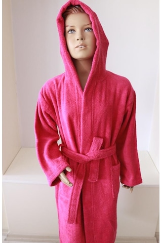 Çocuk Bornozu Genç Bornozu Bukle Pamuklu Kapşonlu Bornoz