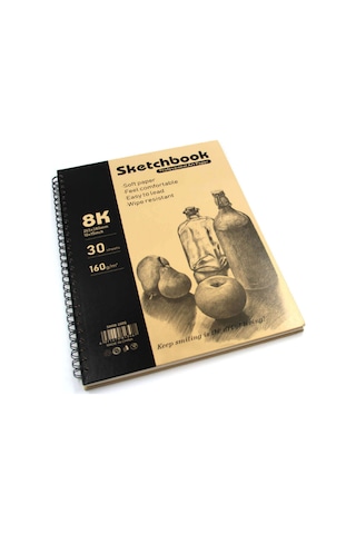 Sketchbook Spiralli Eskiz Çizim Defteri Sert Kapak 160 G 26 x 38 CM
