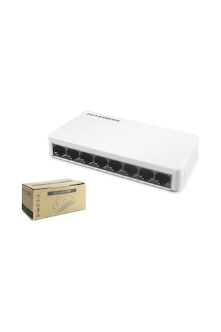 Ethernet Switch 8 Port 10/100 Mbps - Beyaz Hdx1366 Evimdeyokyok