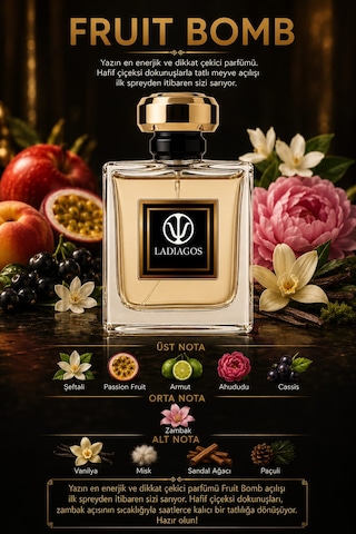 Ladiagos Fruıt Bomb 80 Ml Unısex Parfüm Çiçek - Meyve
