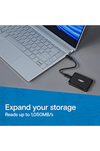 Crucial X9 CT1000X9SSD9 1TB Type-C Taşınabilir SSD