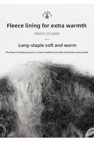 Kalın Yün Kadın Eldiven: Kışlık, Dokunmatik-mavi Mavi