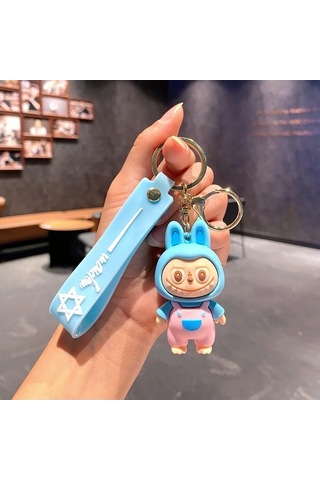 Novahub Yeni Karikatür Labubu Kız Sırt Çantası Anahtarlık Kolye Araba 5, Moda Unisex Çinko