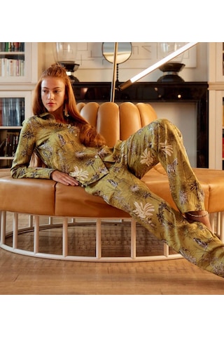 Elli2 Wild Phantom Pijama Set Ada Çayı Yeşili