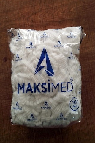 Maksimed Tek Kullanımlık Tela Bone Beyaz 100'lü