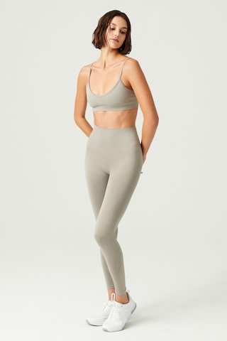 Los Ojos X Melodi Soft Haki Yüksek Bel Seamless Spor Tayt Adorn Soft Haki