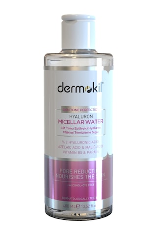 Dermokil Cilt Tonu Eşitleyici Hyaluron Micellar Makyaj Temizleme Suyu 400 ML